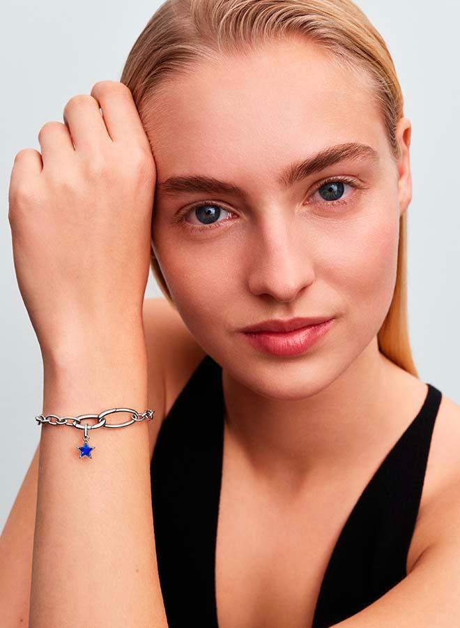 PANDORA Blue Star Mini Dangle Charm - Image 2