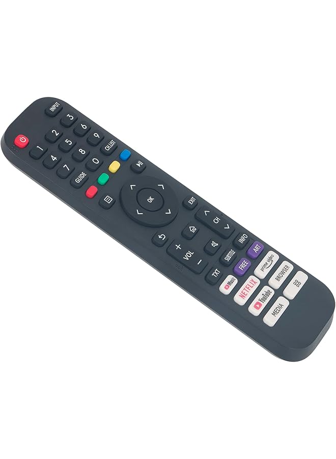 إيروريكس جهاز التحكم عن بعد البديل En2J30H مناسب لتلفزيون Hisense Vidaa الذكي 32A45Gv 40H5G 40A4Gv 40A40Gv 40A40Gmv 40H55G 40A4Hv 43H6G 43H77G 55A60H 43V6G 43A60G 43A60H 43A60Gmv 40A4070Gmv - Image 2