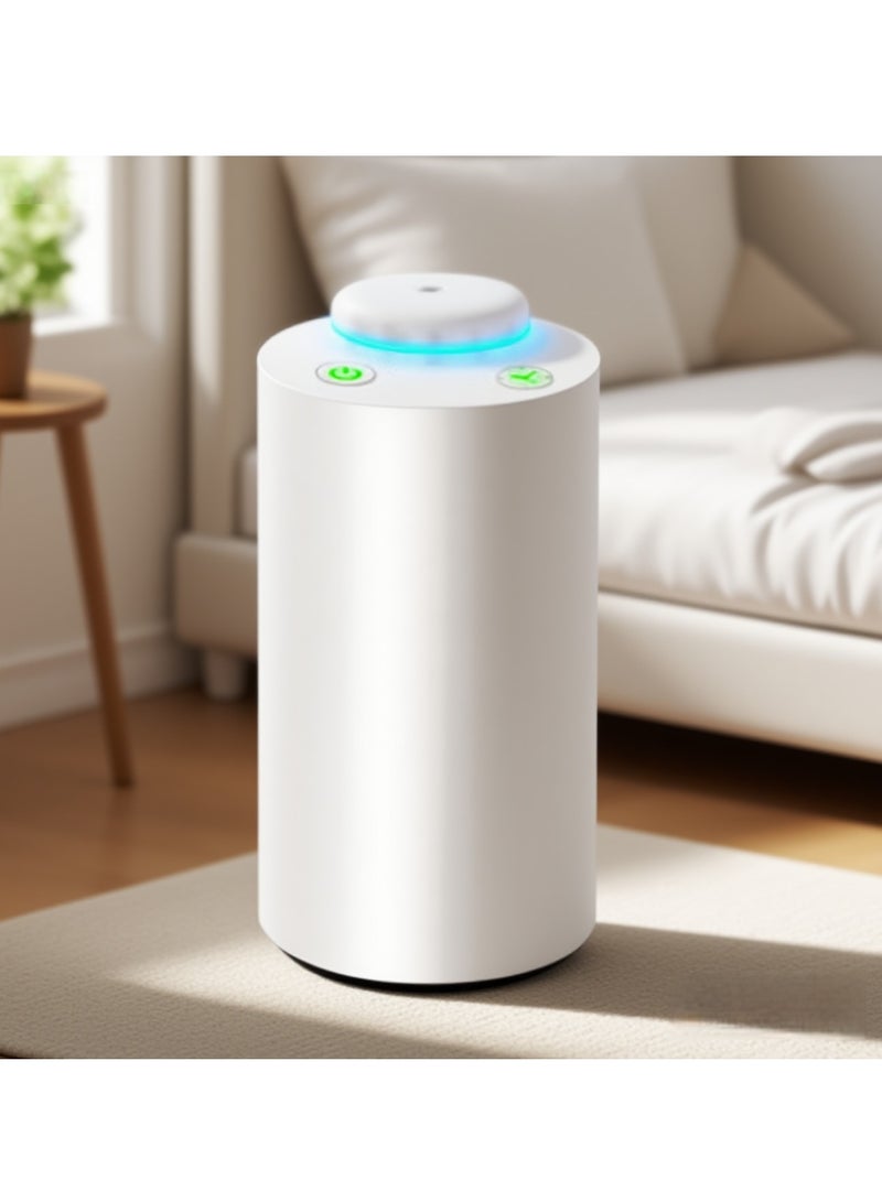 Y&D （White）Two-Fluid Waterless Essential Oil Machine Cold Mist Aromatherapy Machine Home Fragrance Diffuser Automatic Spray Fragrance Instrument Essential Oil Diffuser - Cordless Aroma Diffuser 3 Mist Levels, 4 Timer Settings Portable for Home Car Office Travel, Car Air Freshener Diffuser. - Image 1