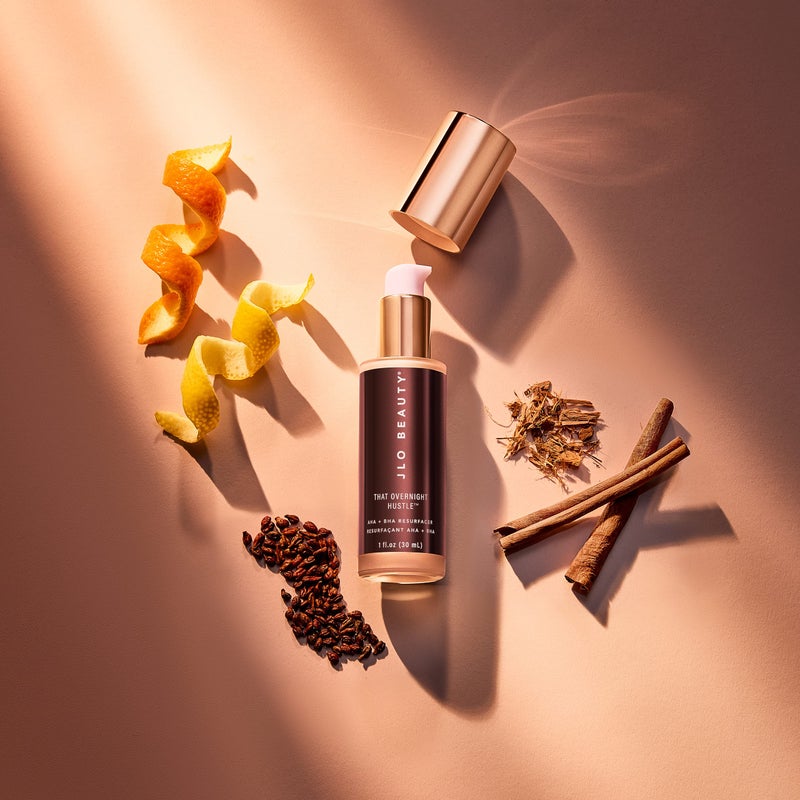 JLO BEAUTY AHA BHA Exfoliant Face Cream, Night Moisturizer with Glycolic Acid & Hyaluronic Acid, Skin Care for Women, That Overnight Hustle Exfoliating Night Cream for Fine Line Support, 1 Oz - Image 5