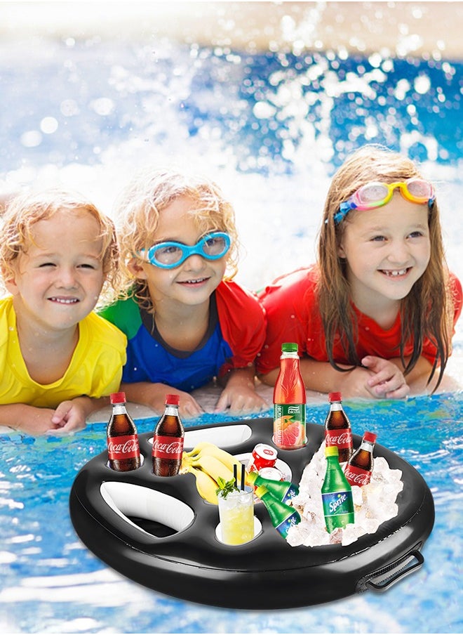 GROIC - Pool Drink Holder Floats Inflatable Floating Drink Holder Pool Floats, Floating Pool Tray for Food and Drinks, Swimming Pool Party Beach Accessories, Pool Drink Floats - Image 1