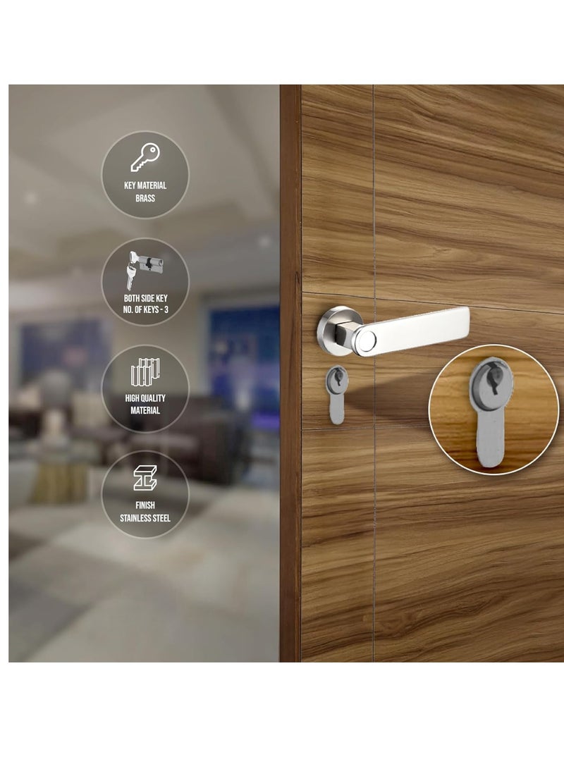 Door Lock Cylinder 7 Cm One Side Key One Side Knob  - Image 4