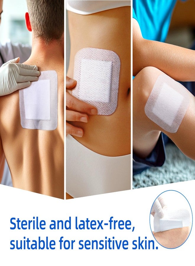 Niceful 50Pcs Adhesive Gauze Island Dressing 6"x6", Water-Resistant Wound Dressing, Sterile & Absorbent Medical Grade Dressing Pad First Aid Dressing Pads - Image 4