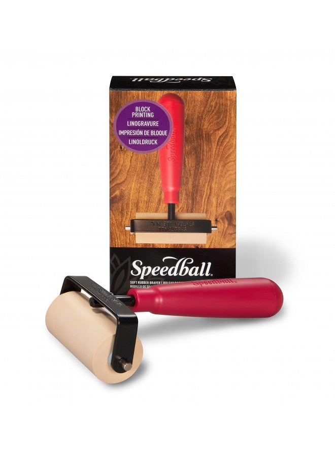 Speedball Deluxe Soft Rubber Brayer, 2.5-Inch - Image 2