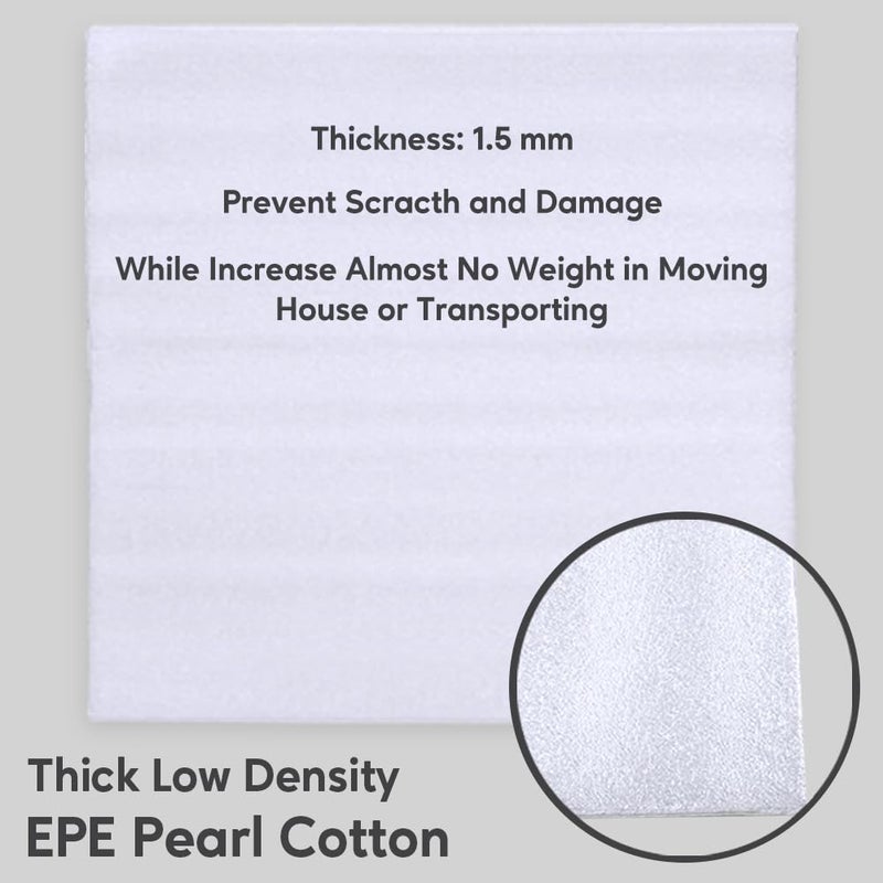 COMFECTO 75 pcs Cushion Foam Pouches, 3 sizes Wrap Foam Packing Sheets to protect Mug Cup Glasses Plate Dishes, Moving Materials Kit Alternative to Bubble Cushioning Wrap for Ornaments - Image 3