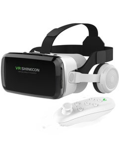 Shinecon VR SHINECON Thousand Magic Mirror, VR Glasses, G04BS Bluetooth Headset Version, 3D Virtual Reality Helmet Smartphone + Y1 Joystick  - Image 1