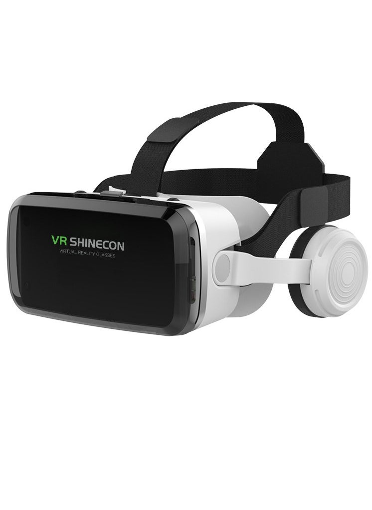 Shinecon VR SHINECON Thousand Magic Mirror, VR Glasses, G04BS Bluetooth Headset Version, 3D Virtual Reality Helmet Smartphone + Y1 Joystick  - Image 2