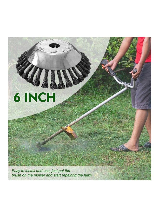 NIBEMINENT 6-Inch Durable Grass Trimmer Grey - Image 5