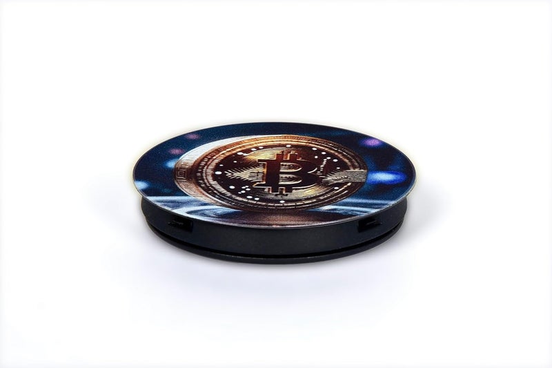 CryptoPOP (BTC2) - مقبض الهاتف المحمول وحامل الهواتف الذكية، حامل تمديد الهاتف الخلوي القابل للطي للهواتف والأجهزة اللوحية لعشاق العملات الرقمية في الإمارات العربية المتحدة - Image 5