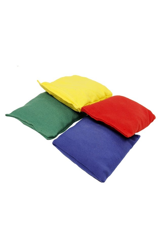 GISCO لعبة تعليمية للأطفال من جيسكو، عبارة عن أكياس فاصوليا على شكل مستطيل (مجموعة من 4 قطع) | متعددة الألوان | الشكل: مستطيل | مصنوعة من القطن | تُستخدم في التربية البدنية والألعاب الداخلية والخارجية للأطفال - Image 2