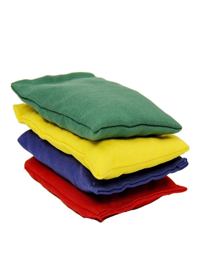 GISCO لعبة تعليمية للأطفال من جيسكو، عبارة عن أكياس فاصوليا على شكل مستطيل (مجموعة من 4 قطع) | متعددة الألوان | الشكل: مستطيل | مصنوعة من القطن | تُستخدم في التربية البدنية والألعاب الداخلية والخارجية للأطفال - Image 1