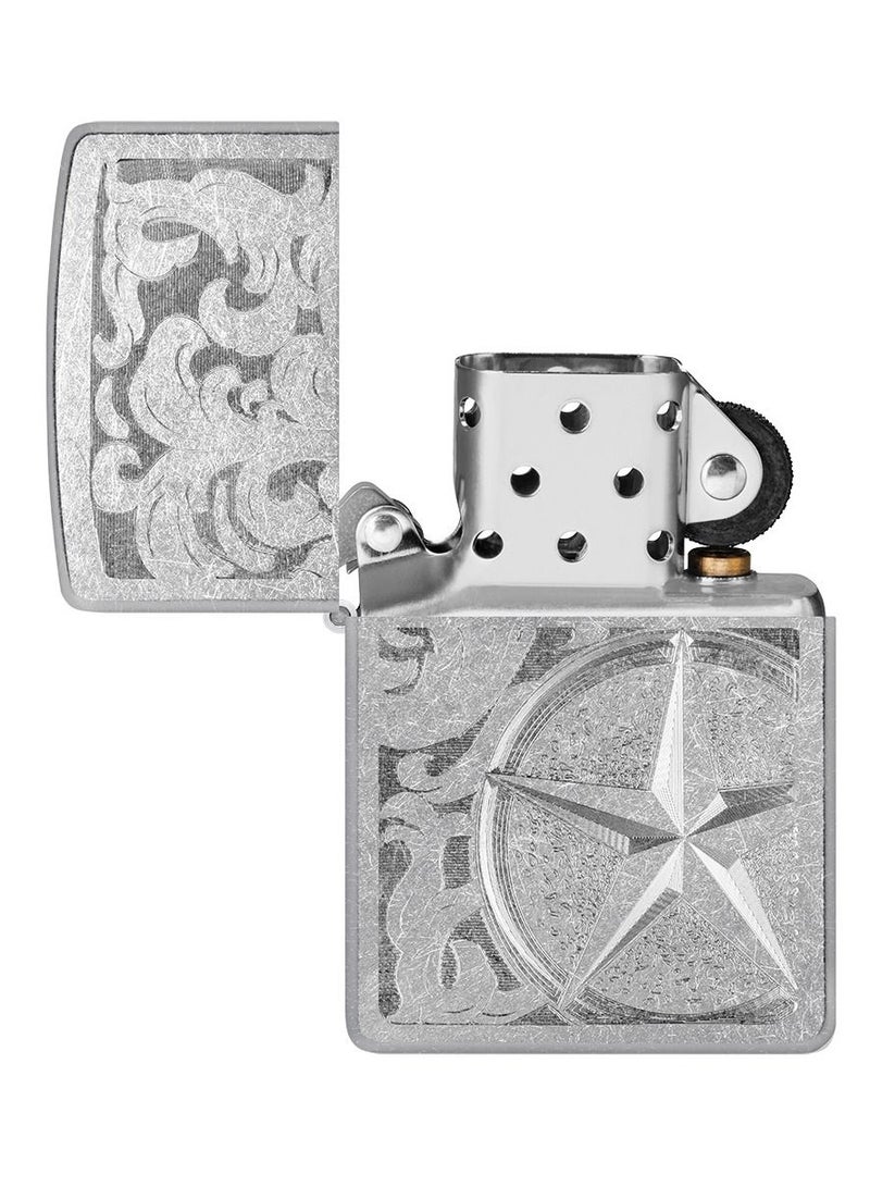 Zippo ولاعة Zippo AE180797 207 Star Struck Street Chrome المقاومة للرياح - Image 4
