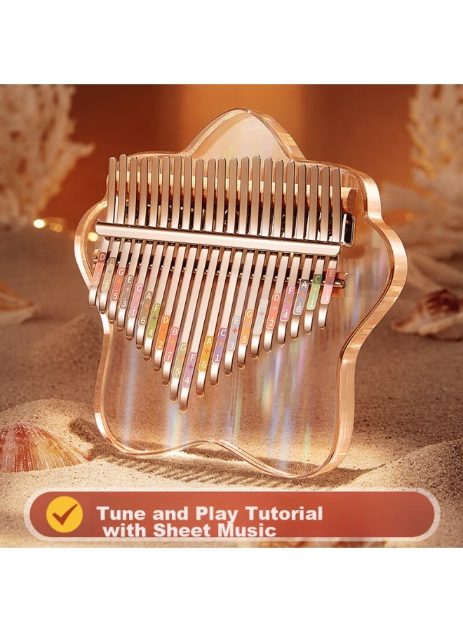 Cega Kalimba 21-key Crystal Clear Finger Piano, Beginner's Musical Instrument, Children's Toy, Birthday Gift - Image 1