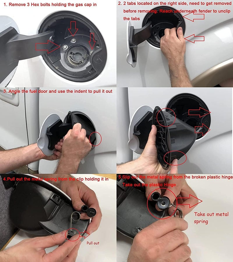 Autoacc Fuel Door Spring Compatible with 2009-2014 F150 Gas Cap Door Cover Spring Repair Replacement - Image 5