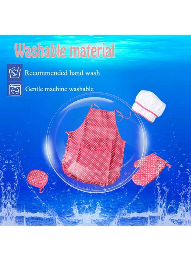 HmiL-U Chef Set For Kids 13 Pcs Kids Cooking And Baking Set Includes Kids Apron Chef Hat Utensils Cooking Mitt For Kids Chef Role Play Set Gift For 3 Year Old Girls And Up … - Image 5