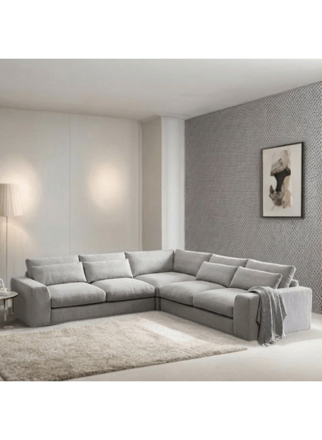 Mardod Saudi L-shaped corner sofa made of Malaysian wood and velvet fabric with comfortable upholstery - OtathOt1 - Image 1