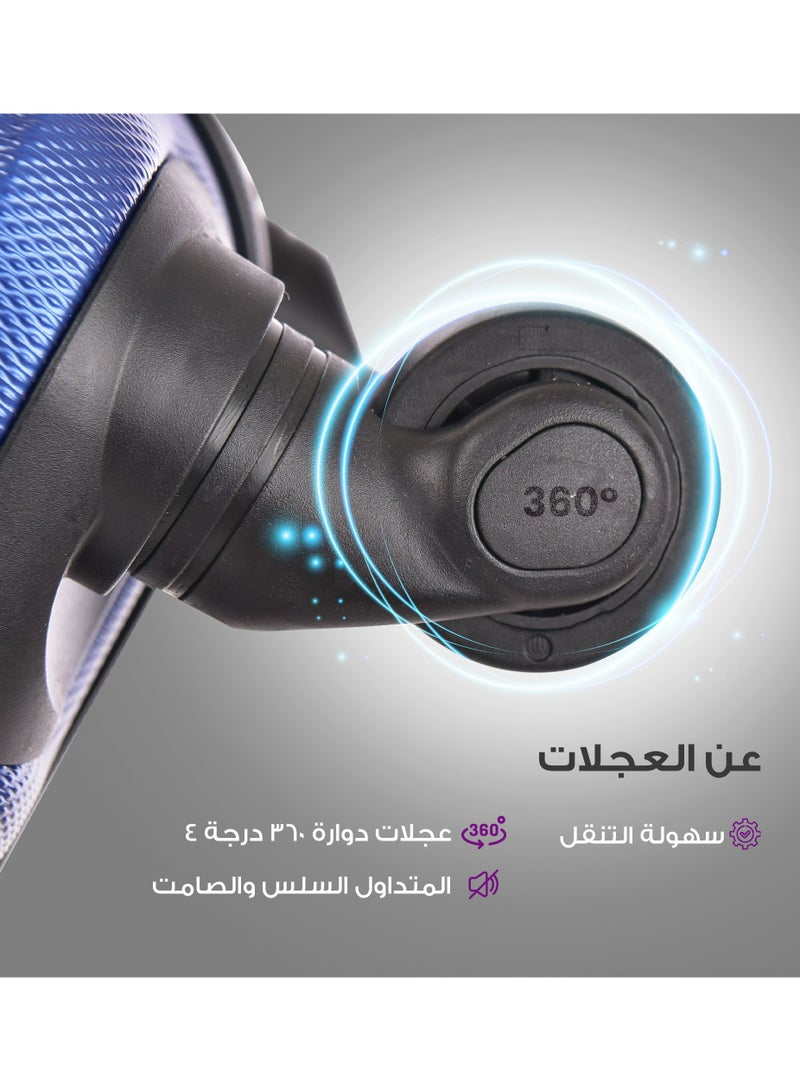 نيو ترافيل طقم حقائب سفر 3 قطع ماركة نيو تراڤيل صلبة ABS مقاس 28/24/20 بوصة بأربع عجلات دوارة. - Image 5