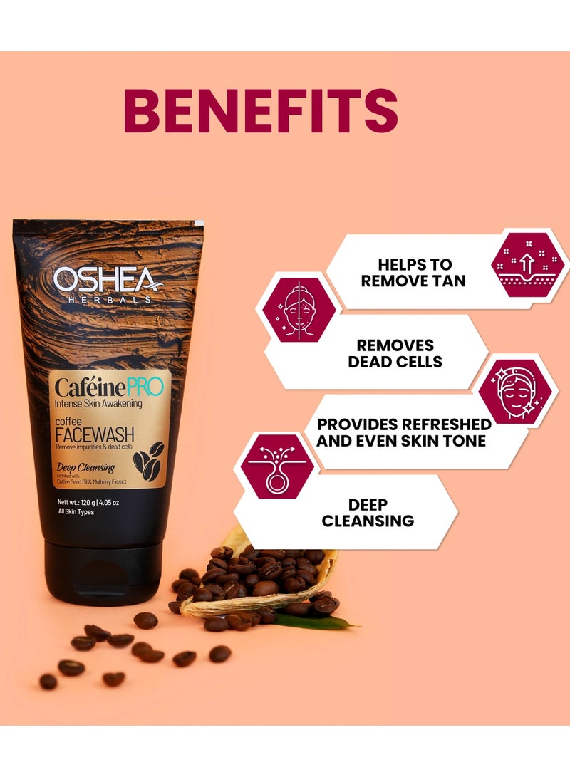 OSHEA Herbals Caffeine PRO Intense Skin Awakening Coffee Facewash 120 g - Image 3