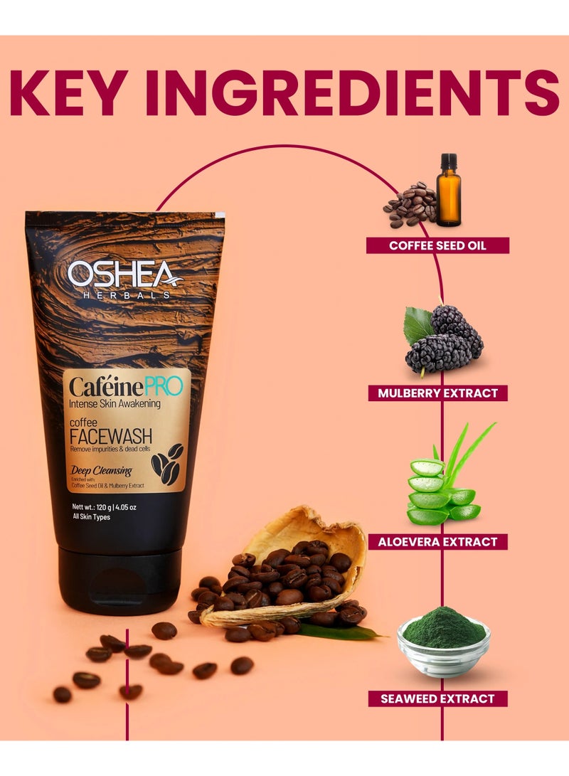 OSHEA Herbals Caffeine PRO Intense Skin Awakening Coffee Facewash 120 g - Image 4