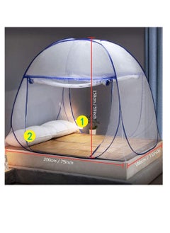 Excefore Mosquito Nets, 180 * 200 * 150cm, Portable Tent Travel Double Door Zipper Bed Net, Easy Installation, Fine mesh, for Bedroom Outdoor Camping, No Hooks No Chemicals  - Image 2