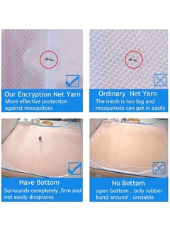 Excefore Mosquito Nets, 180 * 200 * 150cm, Portable Tent Travel Double Door Zipper Bed Net, Easy Installation, Fine mesh, for Bedroom Outdoor Camping, No Hooks No Chemicals  - Image 4