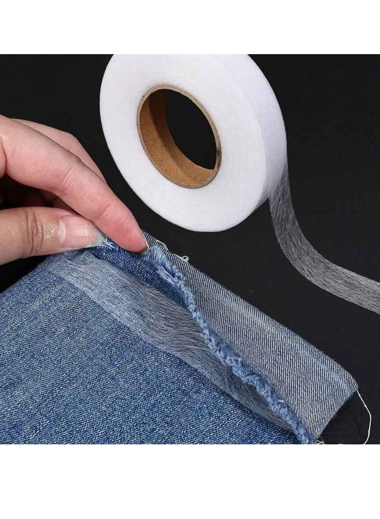 Generic Web Hemming Tape, Adhesive Fabric Hemming Iron On Tape, Double Side Roll Fabric Fusing Tape, Interlining Adhesive Fabric Tape For Trousers Clothes Jeans Garment Curtains, (1pc)  - Image 2