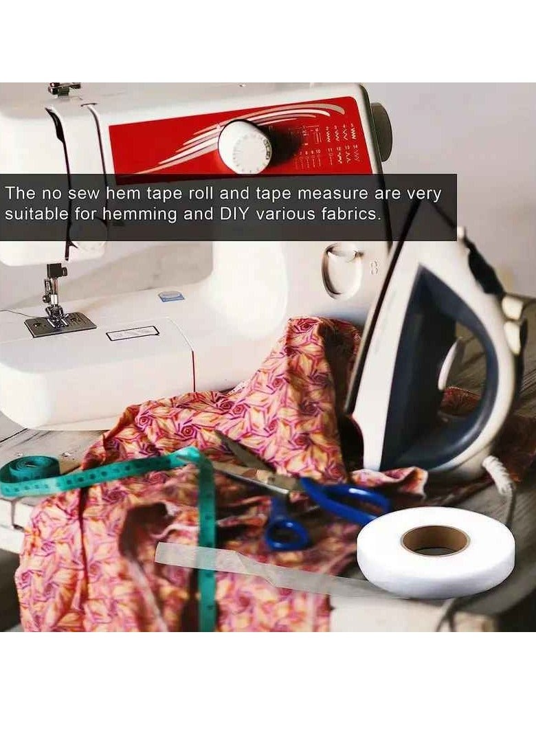 Generic Web Hemming Tape, Adhesive Fabric Hemming Iron On Tape, Double Side Roll Fabric Fusing Tape, Interlining Adhesive Fabric Tape For Trousers Clothes Jeans Garment Curtains, (1pc)  - Image 4