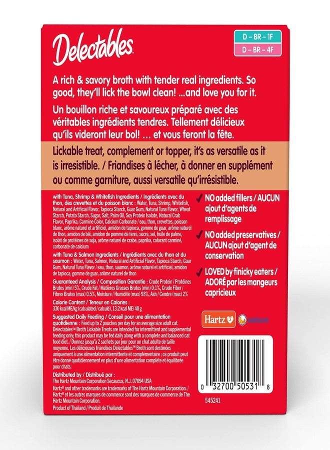 Hartz Delectables Savory Broths Variety Lickable Wet Cat Treats, 24 Count - Image 2