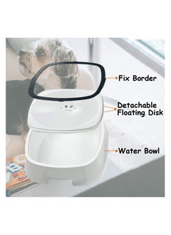 SYOSI Dog Water Bowl, 35oz/1L No Spill Dog Bowl, Non-Slip Slow Water Feeder Pet Water Dispenser, No Tip Pet Bowl, No Splash Drinking Bowl for Dogs and Cats Travel Vehicle Carried  - Image 2