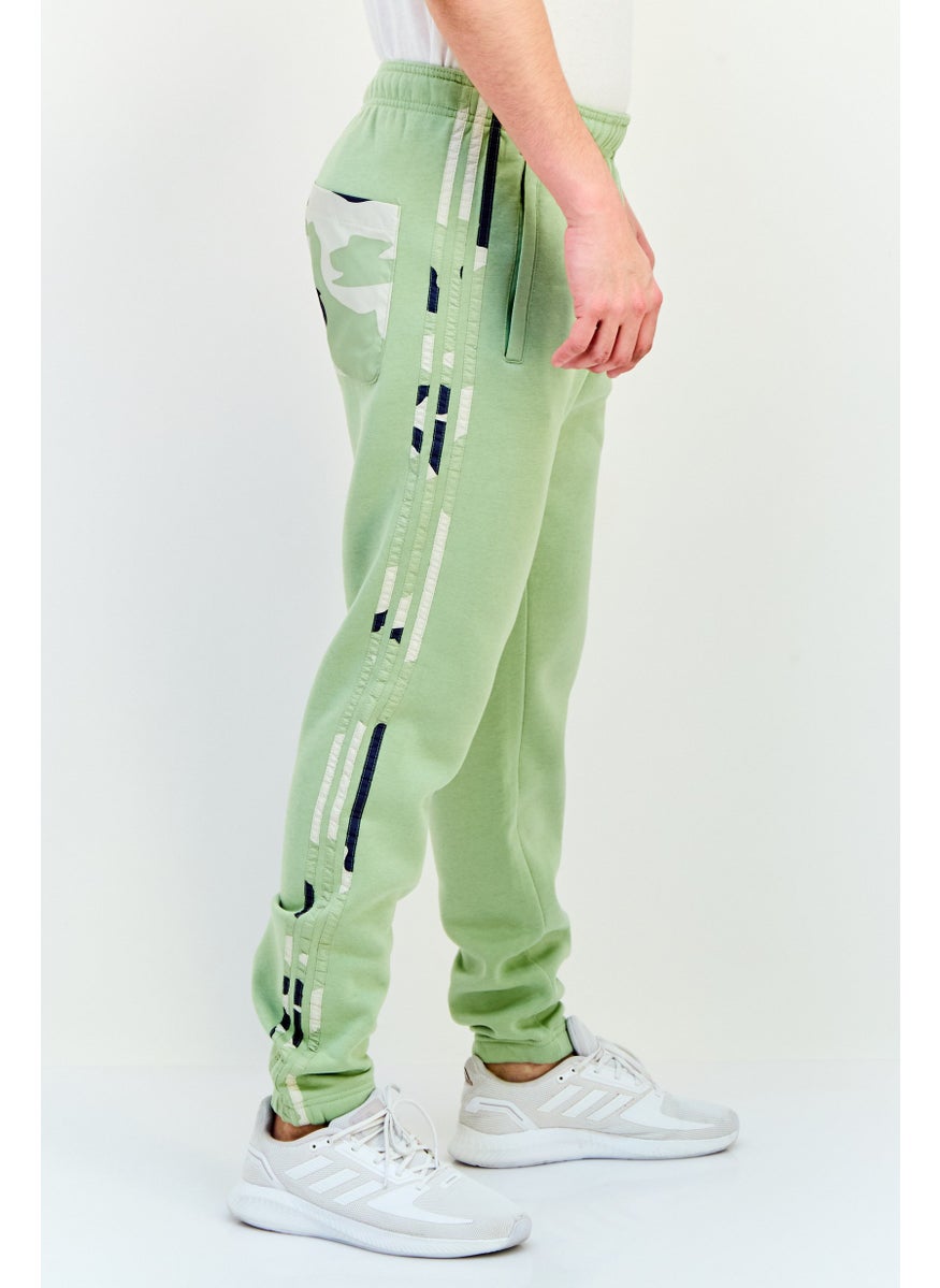 adidas Originals Men Sportswear Fit Brand Logo Training Sweatpants, Green  - Image 4