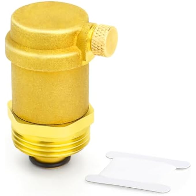 1PCS BRASS AUTOMATIC AIR VENT VALVE, 1/2" BSP AIR RELEASE VALVE BLEED AIR IN HEATING SYSTEM FOR SOLAR WATER HEATER AND HVAC SYSTEM - Image 2