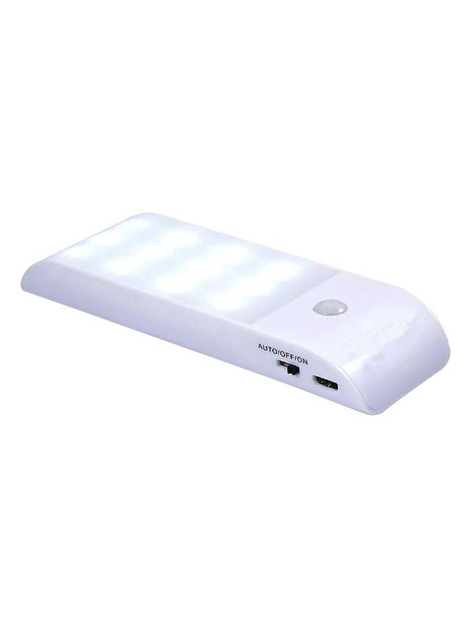 NIBEMINENT PIR Motion Sensor Light White 120 x 38mm  - Image 1