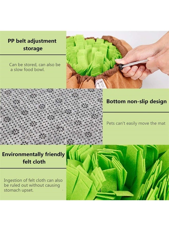 AWOOF Pet Snuffle Mat for Dogs, Interactive Feed Game for Boredom, Encourages Natural Foraging Skills for Cats Dogs Bowl Travel Use, Dog Treat Dispenser Indoor Outdoor Stress Relief - Image 2