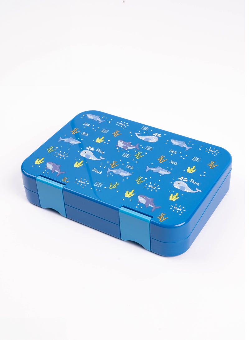 Cocobee Bento Lunch Box, 6 Adjustable Compartments - Blue - Image 2