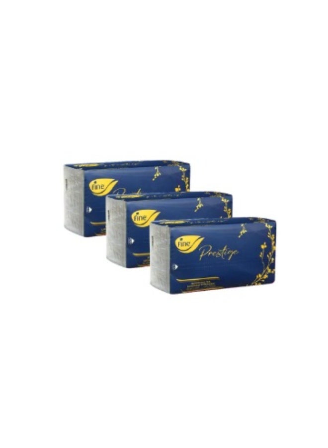 بريستيج مناديل وجة500 منديل 3 عبوات ، ٣ طبقات