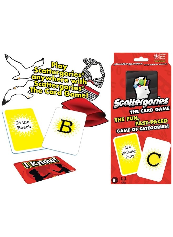Winning Moves - Scattergories The Card Game by Winning Moves Games USA, Fast-Paced Play At Once Card Game of Categories, for 2 or More Players, Ages 8+ - Image 1