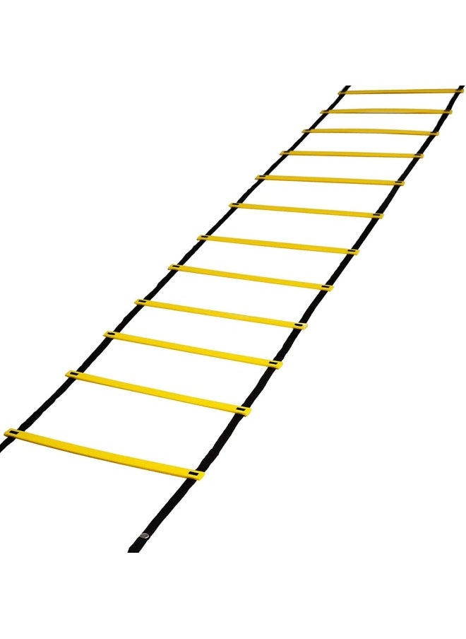 Meijunter Meijunter Speed Agility Ladder - 6M 12-Rung Agility Ladder and 4 Metal Pegs Kids Adults Football Speed Training Equipment  - Image 1