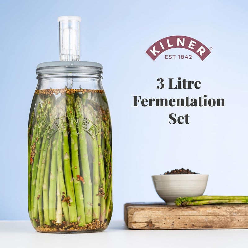 Kilner 3L Fermentation Set with Silicone Lid and Accessories - Image 3