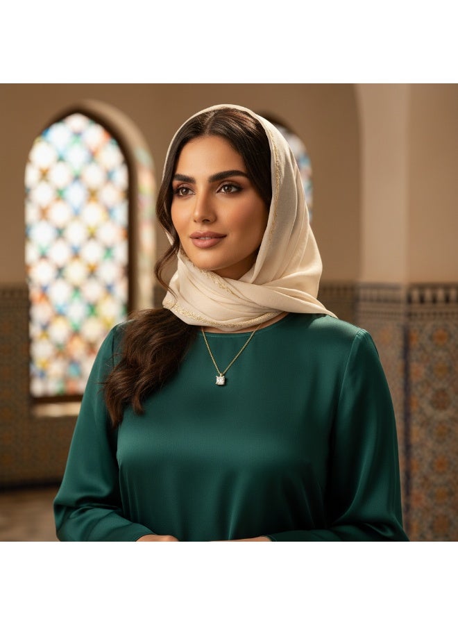 سنسيب قلادة سوليتير أنيقة 1 قيراط من تشيكوسلوفاكيا - مطلية بالذهب عيار 14 قيراط على فضة استرلينية 925، مقاس 18 بوصة للنساء - اختيار مثالي للهدايا مع صندوق هدايا فاخر - Image 3