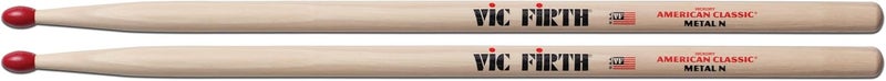 Vic Firth عصا الطبول فيك فيرث كلاسيك ميتال من خشب الهكوري الأمريكي برأس نايلون - Image 3