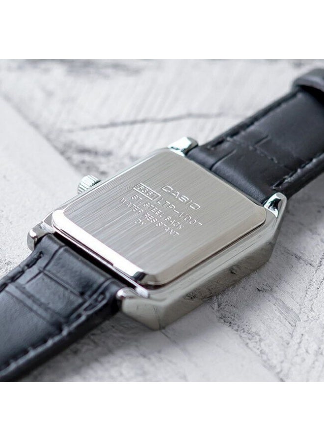 CASIO Womens Quartz Dress Watch, Analog and Leather- LTP-V007L-7B1UDF - Image 3