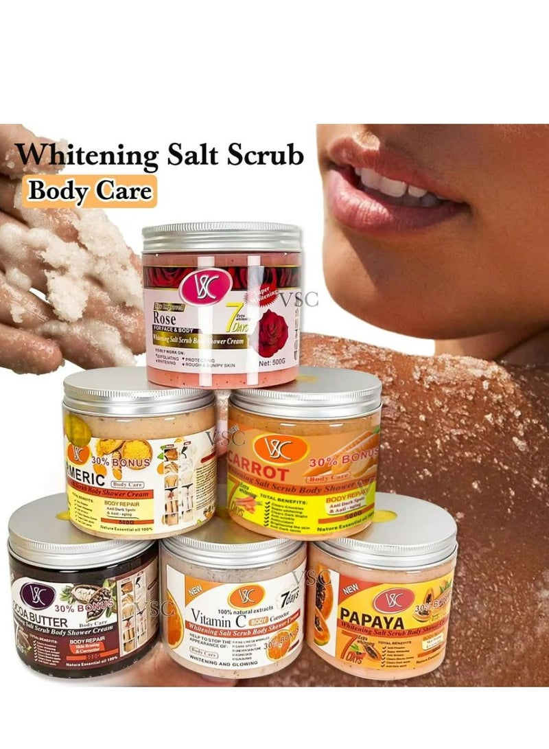 في إس سي مقشر الجسم بملح الكركم الفائق للتبييض 500 جم - Image 2