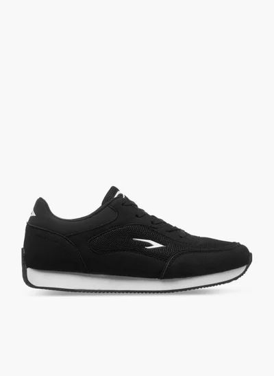 Dash Textured Sneakers With Lace-Up Closure
