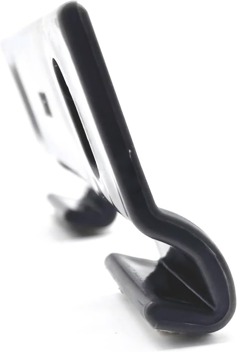 auaurly 2 PCS Gray Plastic Shower Door Bottom Hook Guide with Spacer,2" Hole Center Spacing,M 6191 Panel Guide Clip - Image 5