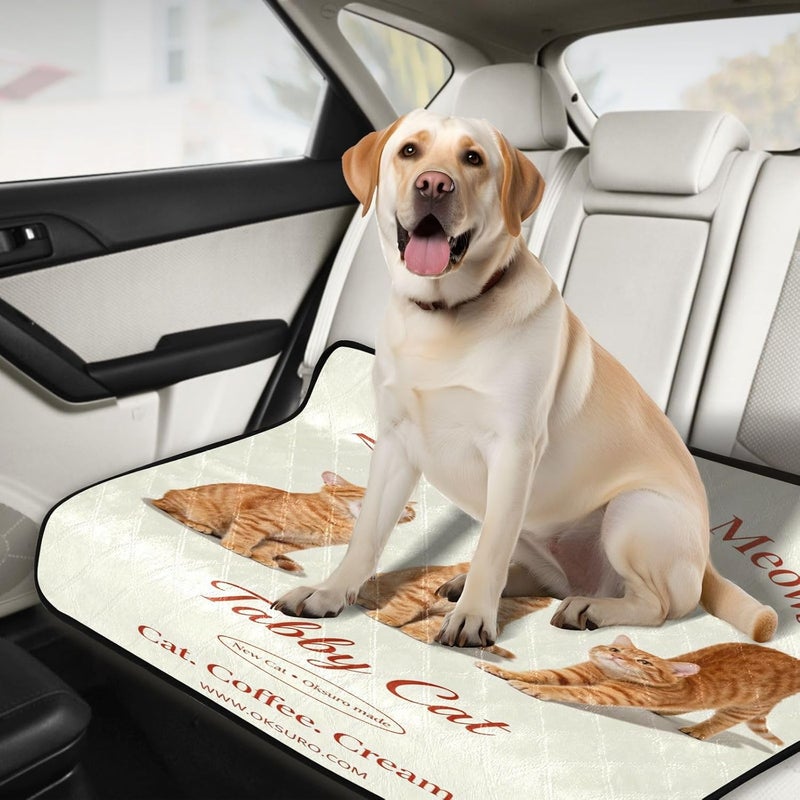 2 Pack Dog Pee Mat Dog Rugs Washable Anti Slip Mat for Car 24x36in＋36x42in Cat Poster Portrait - Image 5
