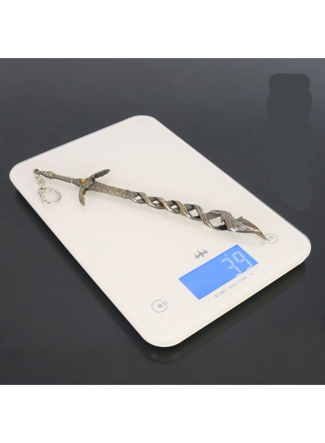 general Elden Ring Game-themed Hunting Deity Prayer Greatsword, 22CM In Length, Is A Full Metal Craftsmanship Collectible Figurine Keychain Pendant. - Image 4