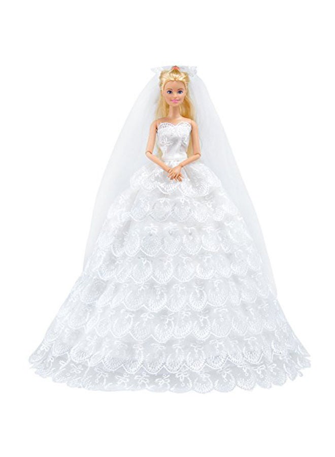 NIBEMINENT Gorgeous Long Wedding Dress For Princess - Image 1