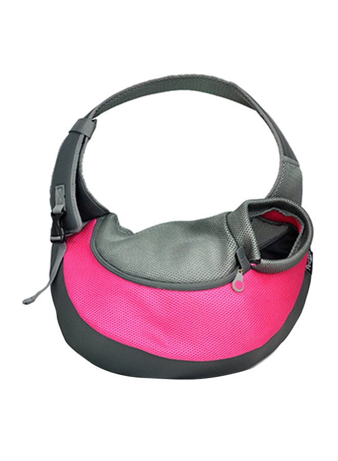 NIBEMINENT Pet Carrying Shoulder Bag Pink/Grey 45 x 13 29centimeter - Image 1