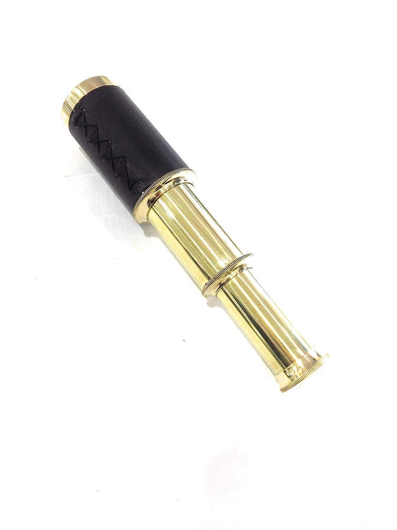 M.A & SONS MA SONS 1 Year Warranty 6 Handheld Vintage Brass Telescope Pirate Navigation Collectible  - Image 1