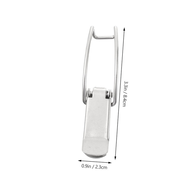 6Pcs Nickel Plated Heavy Duty Toggle Latch Hasps For Box Security Lock Easy Installation - Image 3